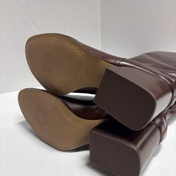 Vince Camuto Burgundy Heeled Boots - Picture 6 of 6